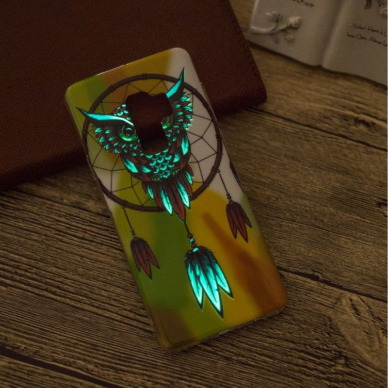 Coque Samsung Galaxy S9 Attrape Rêves Hibou Fluorescente