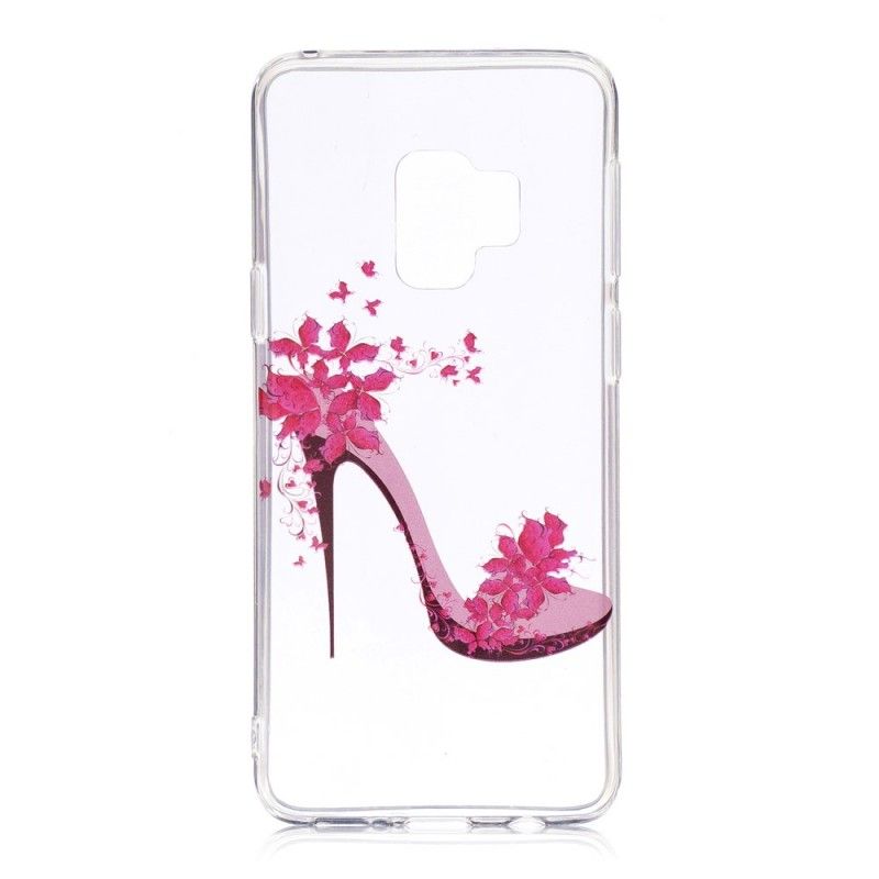 Coque Samsung Galaxy S9 Escarpin Fleuri