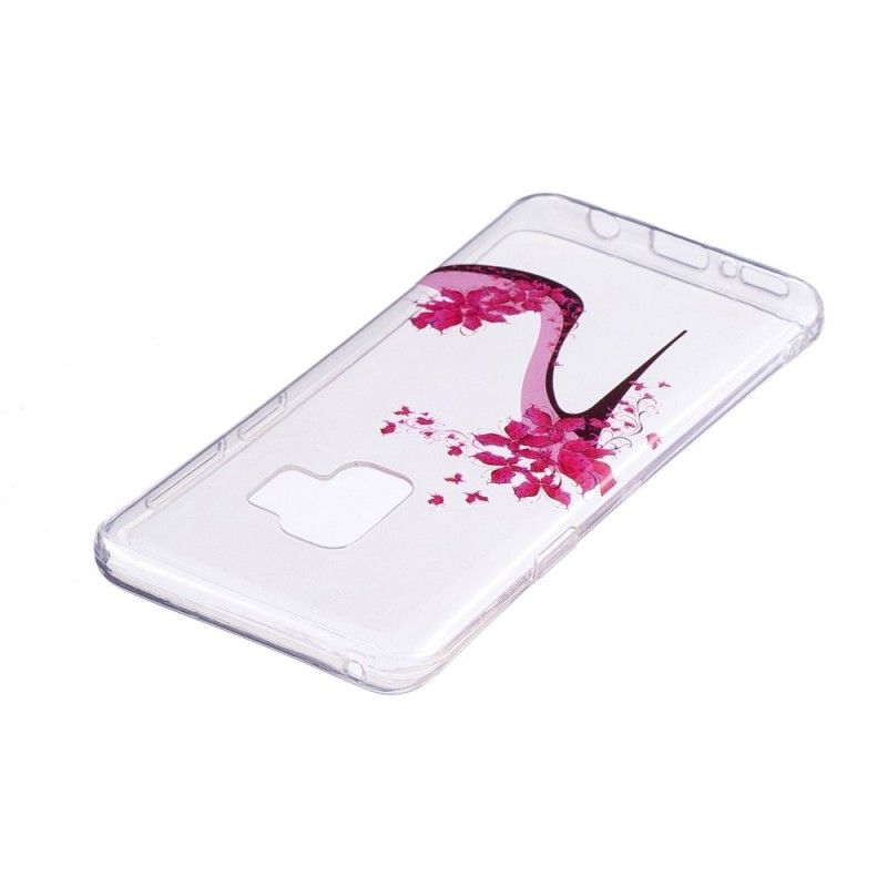 Coque Samsung Galaxy S9 Escarpin Fleuri