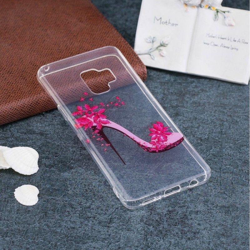 Coque Samsung Galaxy S9 Escarpin Fleuri