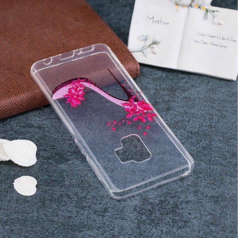 Coque Samsung Galaxy S9 Escarpin Fleuri