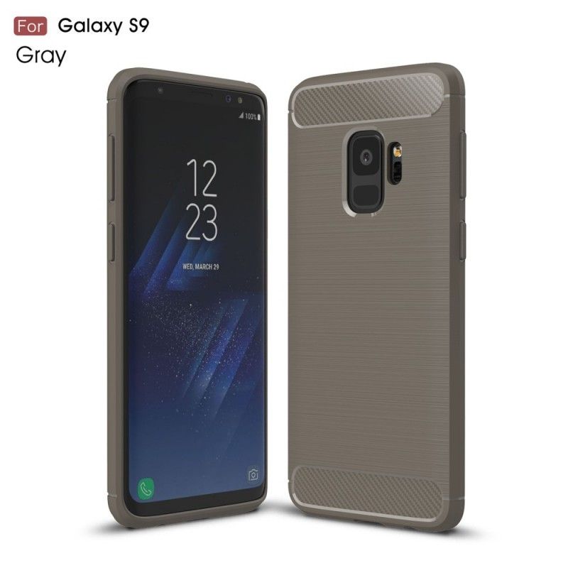 Coque Samsung Galaxy S9 Fibre Carbone Brossée