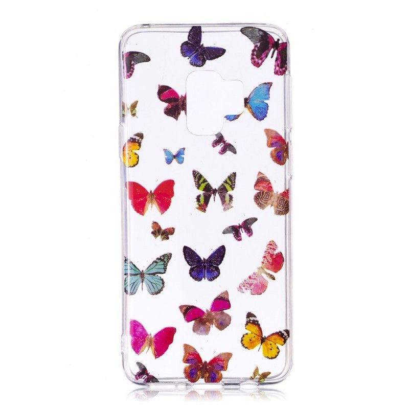 Coque Samsung Galaxy S9 Papillons Couleurs