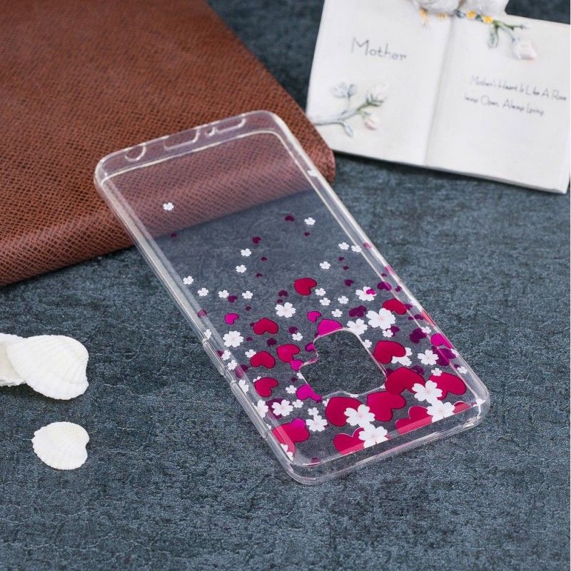 Coque Samsung Galaxy S9 Pluie De Coeurs