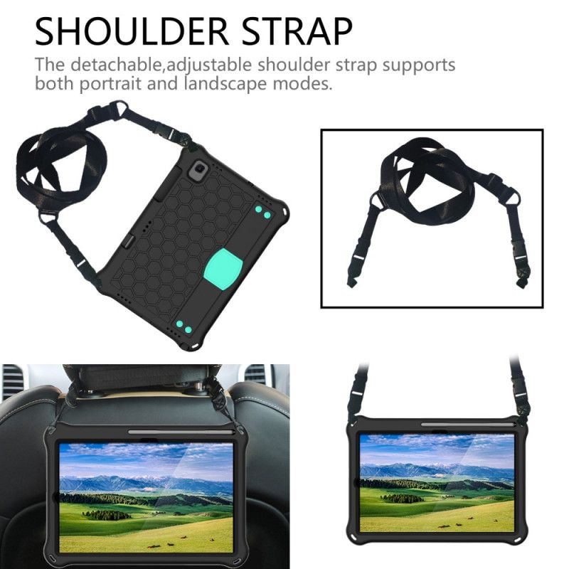 Coque Samsung Galaxy Tab A7 (2020) Eva Sangle-support Et Bandoulière