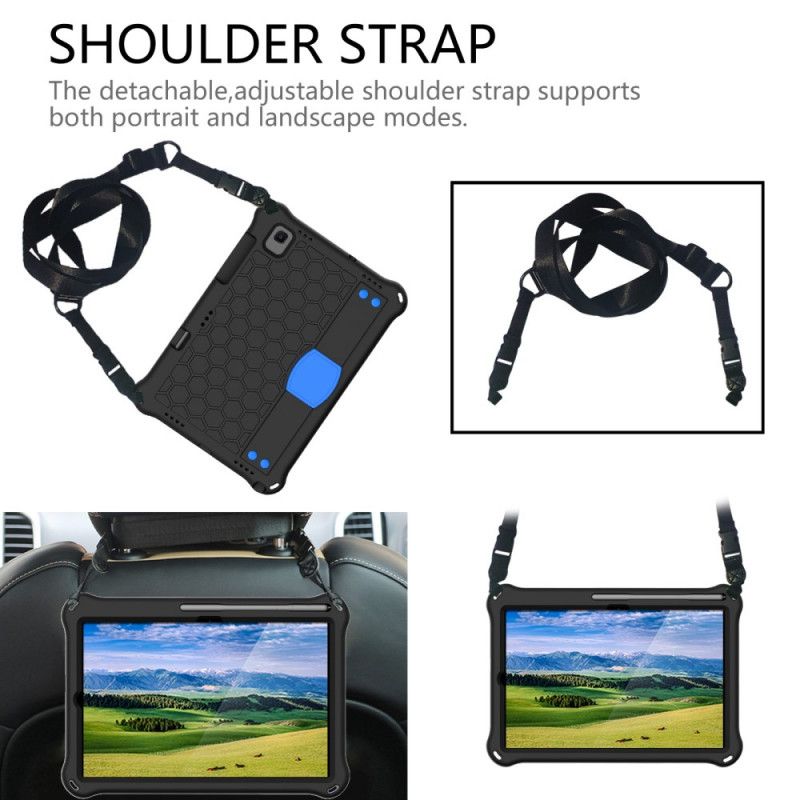 Coque Samsung Galaxy Tab A7 (2020) Eva Sangle-support Et Bandoulière