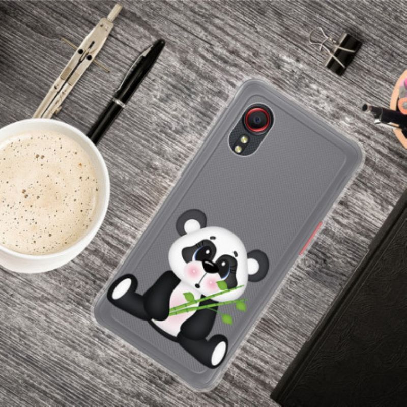 Coque Samsung Galaxy XCover 5 Transparente Panda Triste