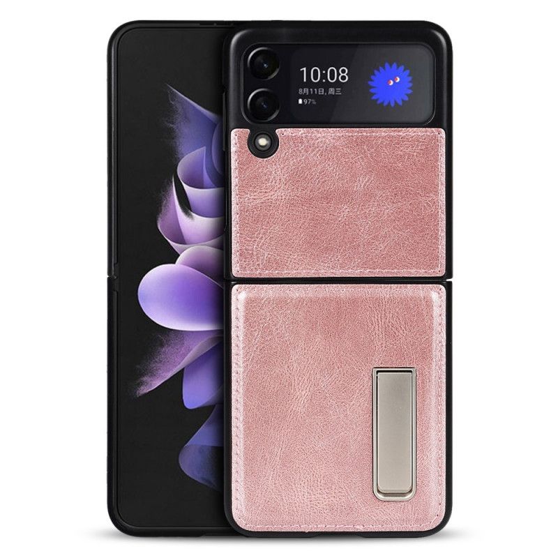 Coque Samsung Galaxy Z Flip 3 5G Style Cuir Support