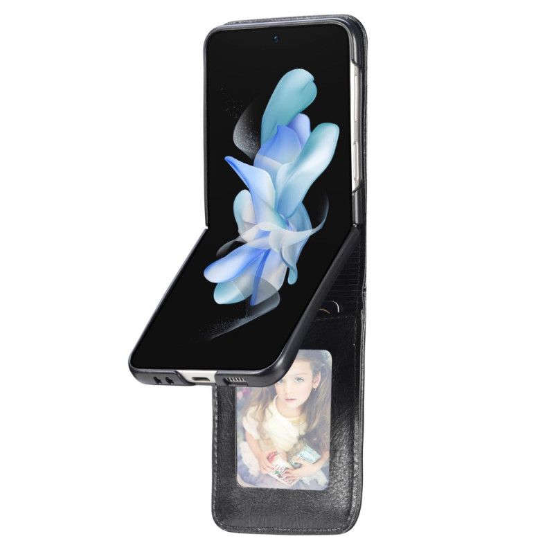 Coque Samsung Galaxy Z Flip 5 Style Cuir Porte-Cartes