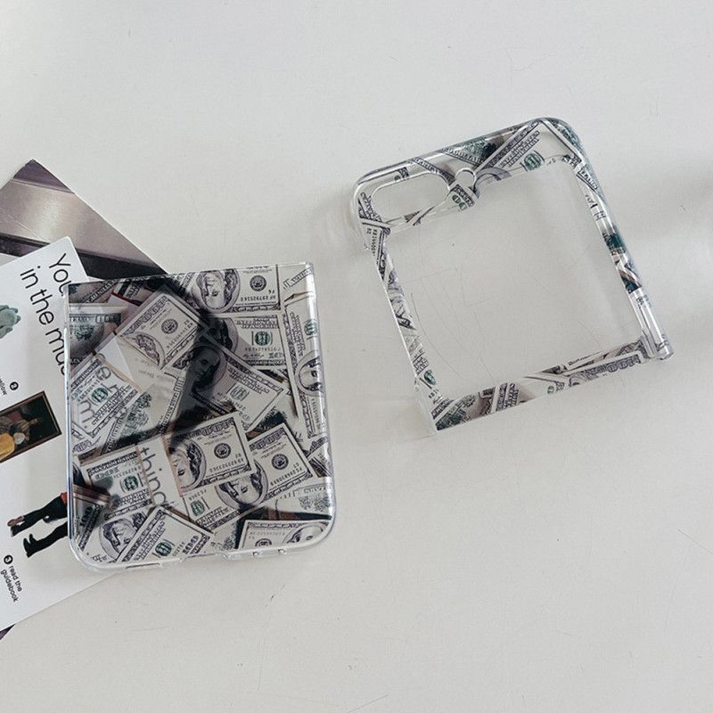 Coque Samsung Galaxy Z Flip 5 Transparente Money Money