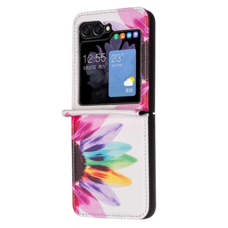 Coque Samsung Galaxy Z Flip 6 Fleur Aquarelle