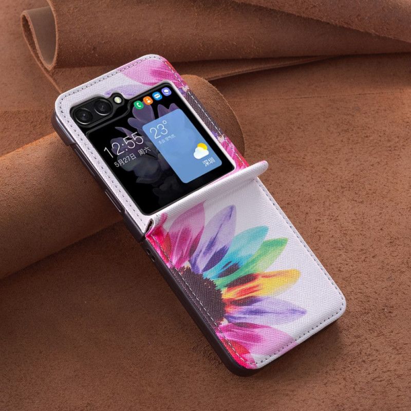 Coque Samsung Galaxy Z Flip 6 Fleur Aquarelle