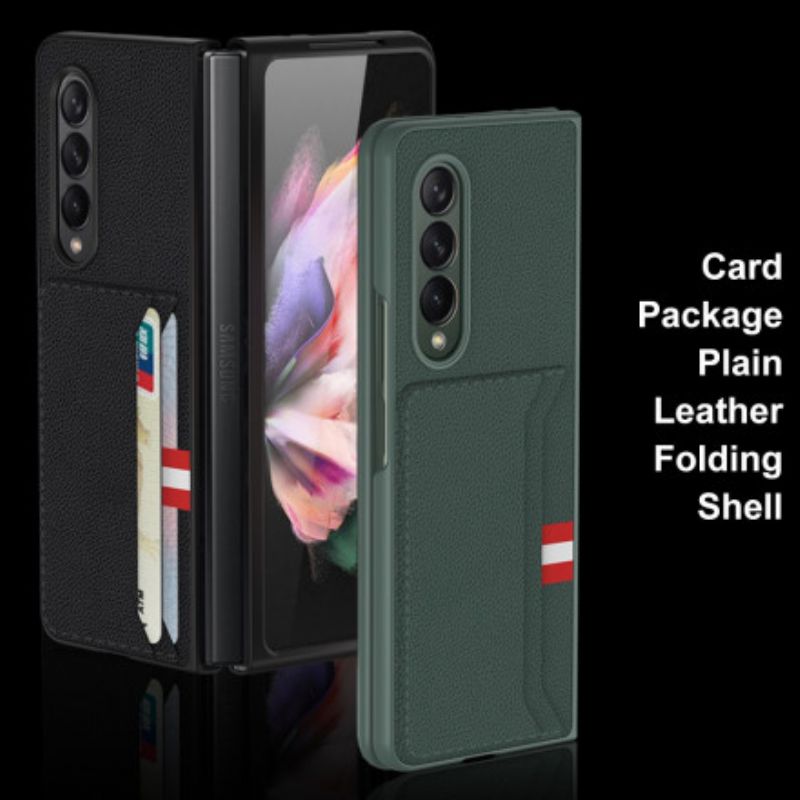 Coque Samsung Galaxy Z Fold 3 5G Fibre Carbone Porte-cartes Gkk