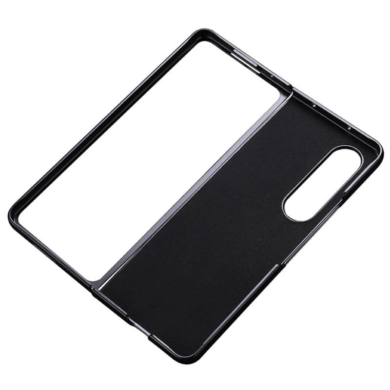 Coque Samsung Galaxy Z Fold 4 Cuir Véritable Litchi