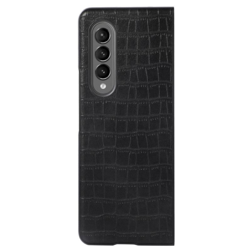 Coque Samsung Galaxy Z Fold 4 Simili Cuir Croco