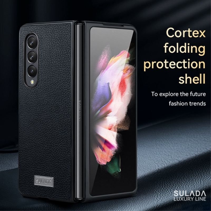 Coque Samsung Galaxy Z Fold 4 SULADA Simili Cuir Litchi