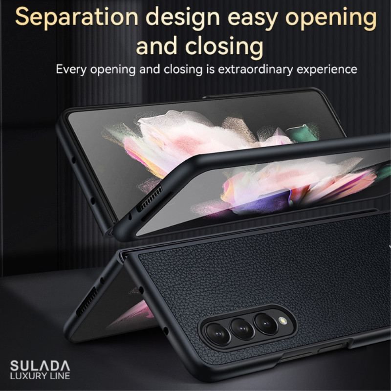 Coque Samsung Galaxy Z Fold 4 SULADA Simili Cuir Litchi