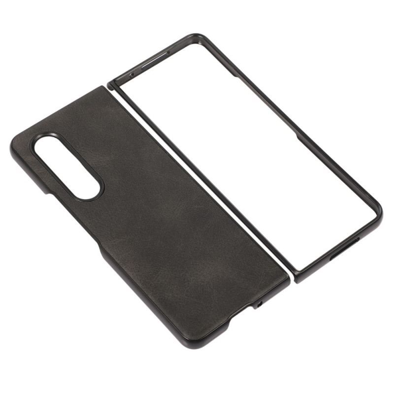 Coque Samsung Galaxy Z Fold 4 Texture Cuir Enduit