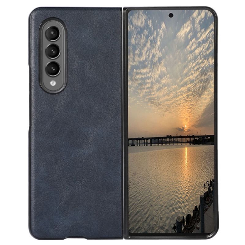 Coque Samsung Galaxy Z Fold 4 Texture Simili Cuir Classique