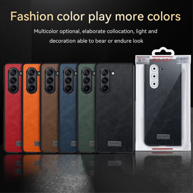 Coque Samsung Galaxy Z Fold 5 Élégance Cuir ABEEL