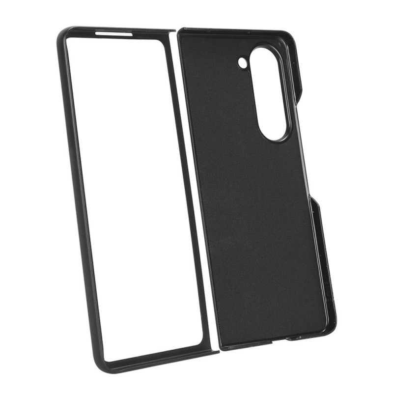 Coque Samsung Galaxy Z Fold 5 Simili Cuir avec Anneau et Bandoulière