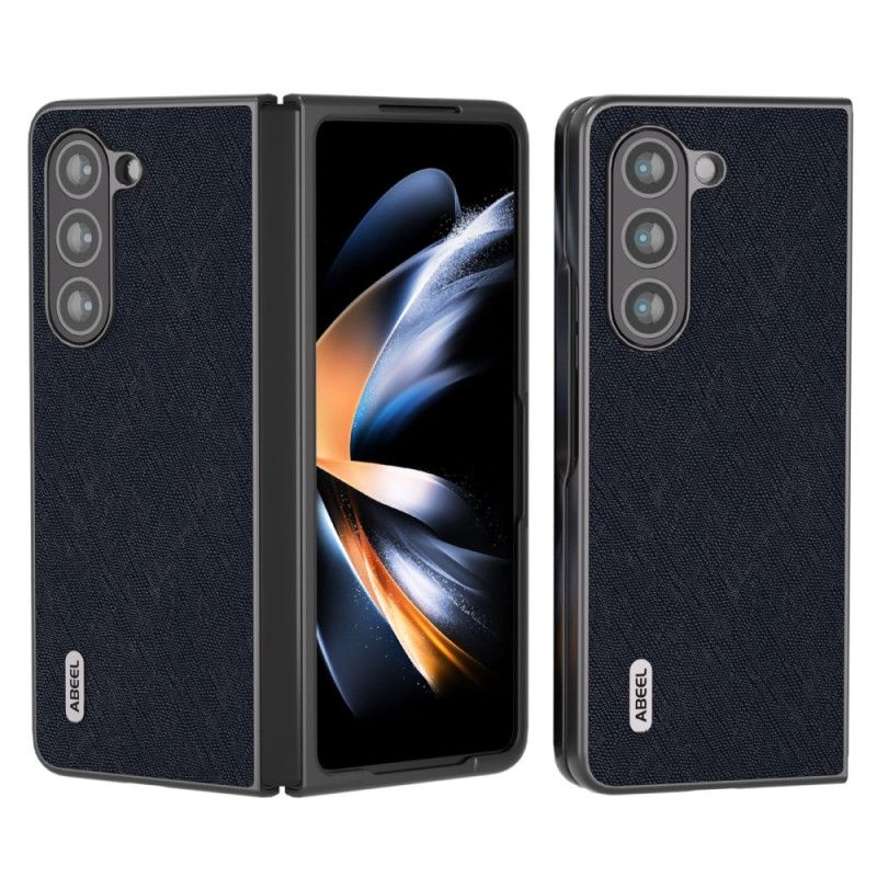 Coque Samsung Galaxy Z Fold 5 Vrai Cuir Tissé ABEEL