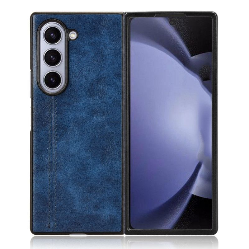 Coque Samsung Galaxy Z Fold 6 Simili Cuir Couture