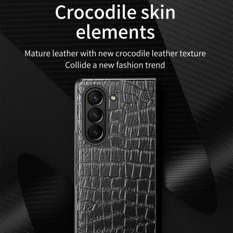 Coque Samsung Galaxy Z Fold 6 Style Crocodile