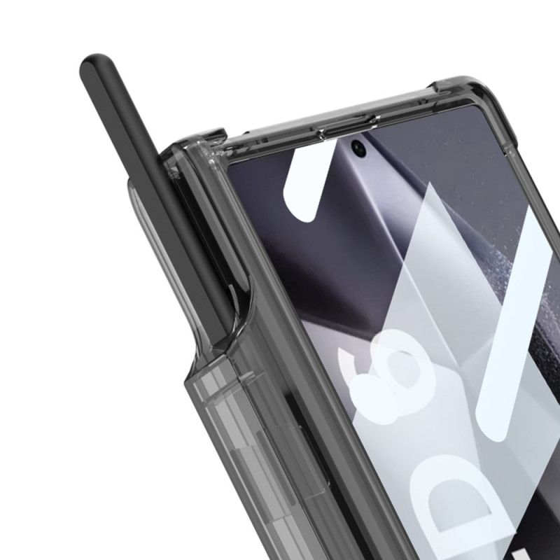 Coque Samsung Galaxy Z Fold 6 Transparente Porte-Stylet et Support GKK