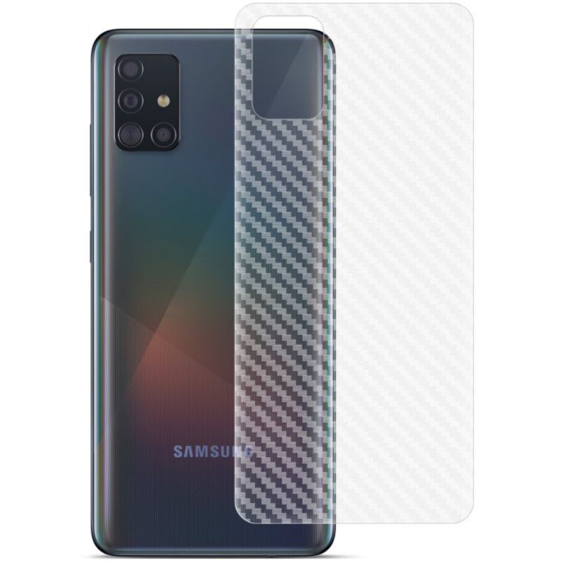 Film De Protection Arrière Pour Samsung Galaxy A51 Style Carbone Imak