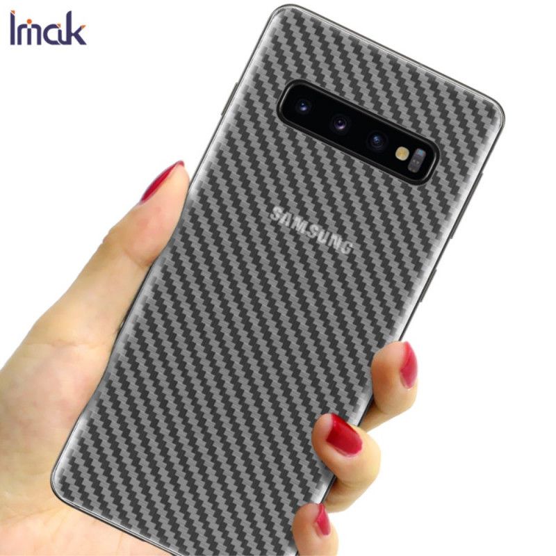 Film De Protection Arrière Pour Samsung Galaxy S10 Style Carbone Imak