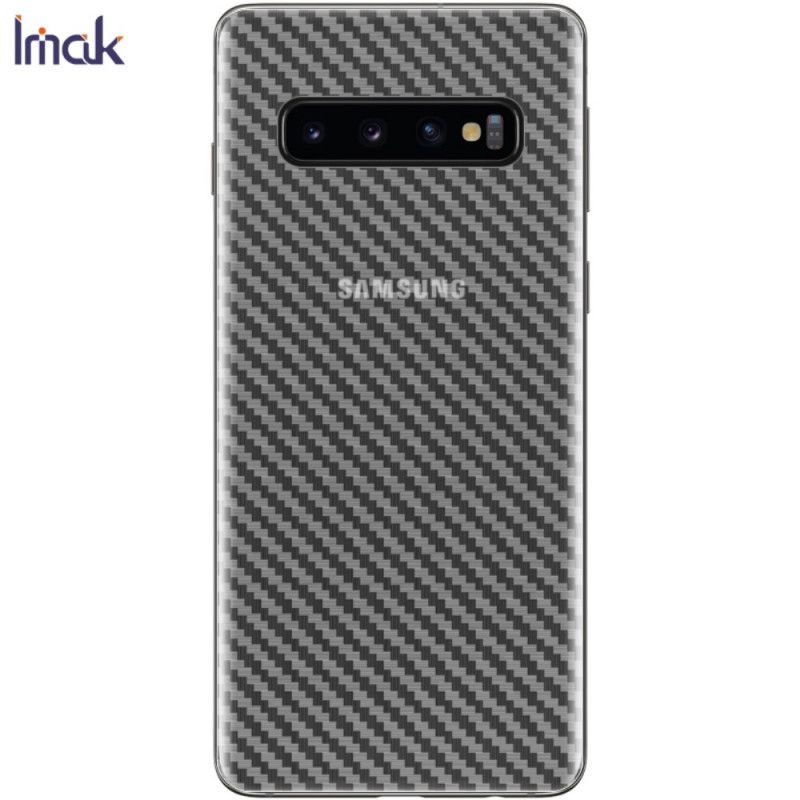 Film De Protection Arrière Pour Samsung Galaxy S10 Style Carbone Imak