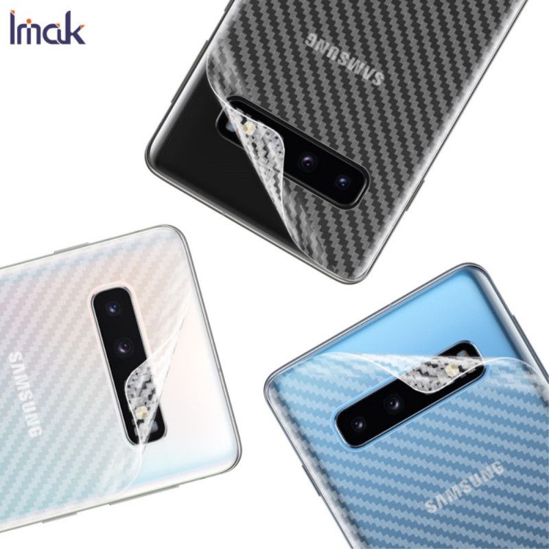 Film De Protection Arrière Pour Samsung Galaxy S10 Style Carbone Imak