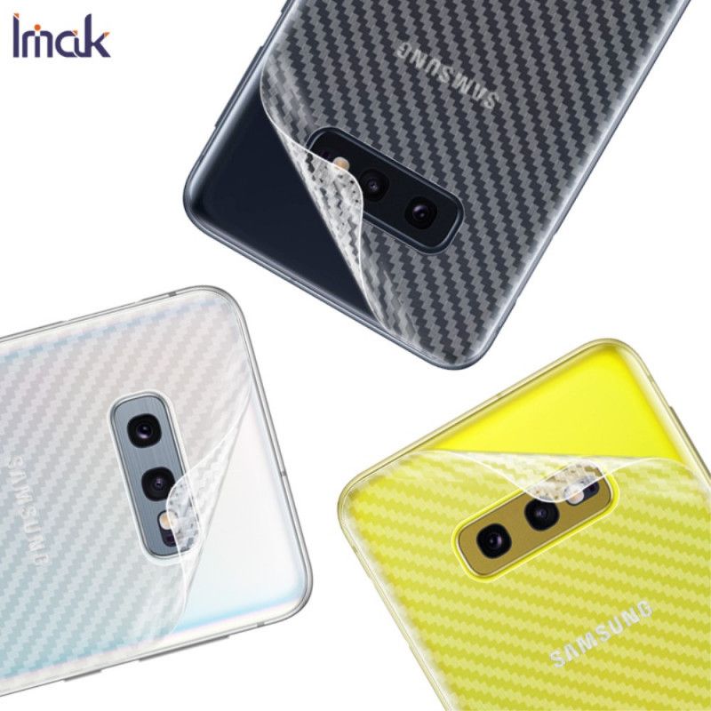 Film De Protection Arrière Pour Samsung Galaxy S10e Style Carbone Imak