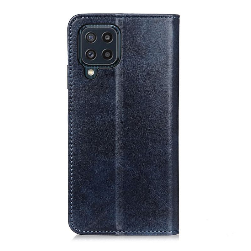 Flip Cover Pour Samsung Galaxy M32 Cuir Litchi Fendu Élégance