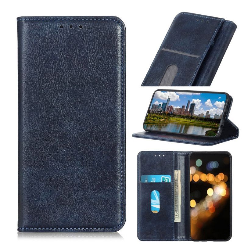 Flip Cover Pour Samsung Galaxy M32 Cuir Litchi Fendu Élégance