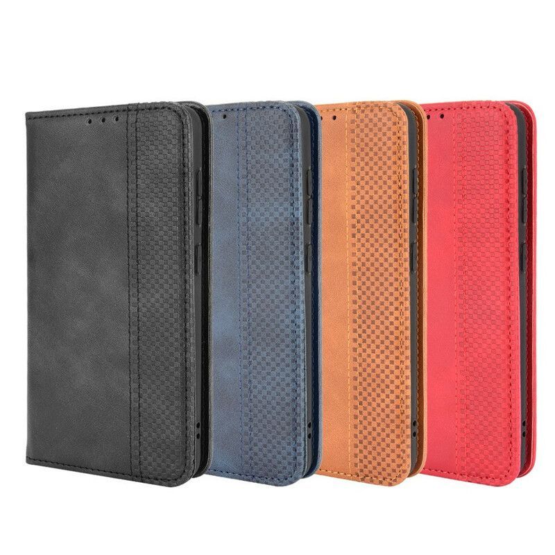 Flip Cover Pour Samsung Galaxy S21 FE Effet Cuir Vintage Stylisé