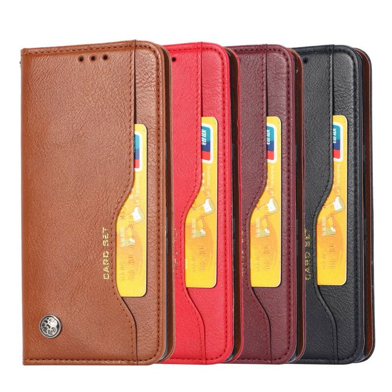 Flip Cover Pour Samsung Galaxy S21 FE Simili Cuir Porte-cartes