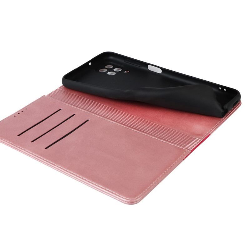 Flip Cover Samsung Galaxy A12 / M12 Bicolore Style Cuir