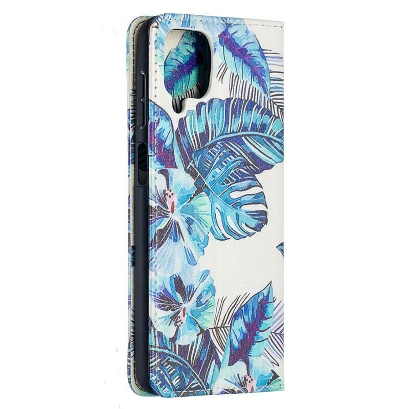 Flip Cover Samsung Galaxy A12 / M12 Feuilles