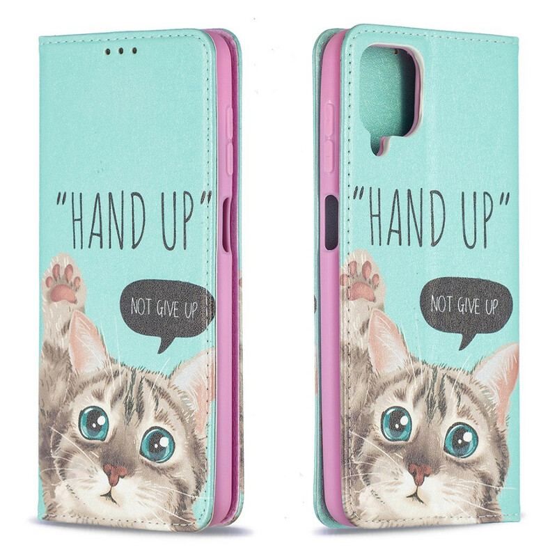 Flip Cover Samsung Galaxy A12 / M12 Hand Up