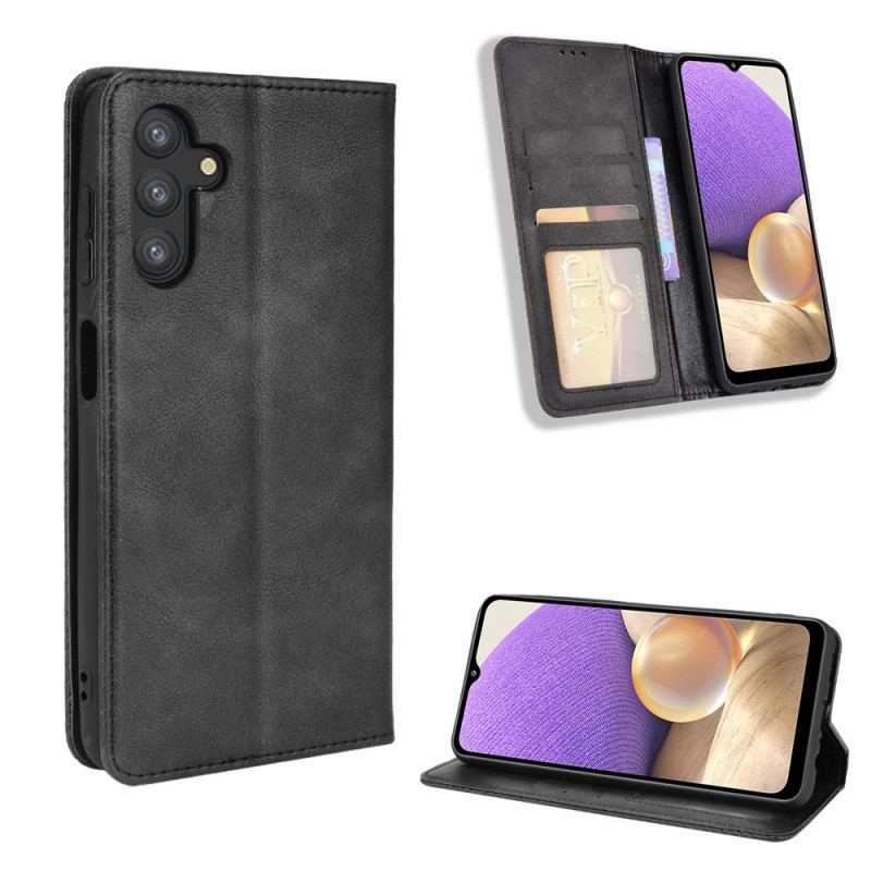 Flip Cover Samsung Galaxy A13 5G / A04s Effet Cuir Vintage Stylisé