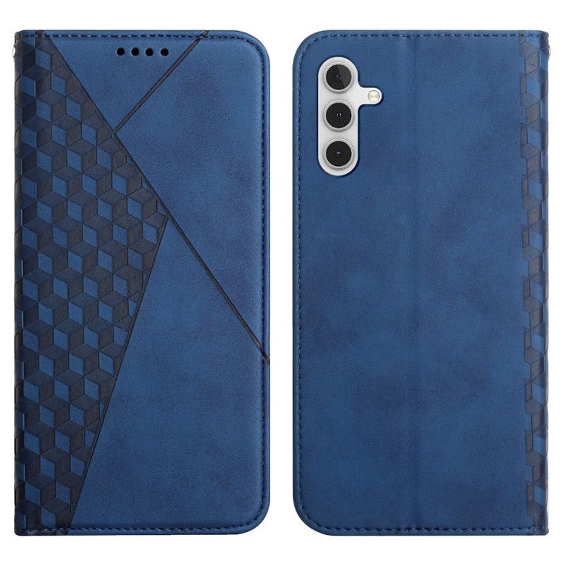 Flip Cover Samsung Galaxy A13 5G Effet Cuir Géo