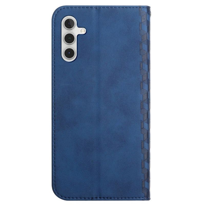 Flip Cover Samsung Galaxy A13 5G Effet Cuir Géo