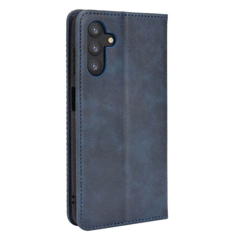 Flip Cover Samsung Galaxy A13 5G Effet Cuir Vintage Stylisé