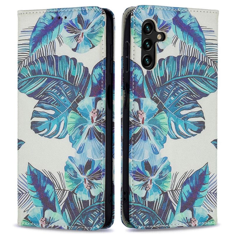 Flip Cover Samsung Galaxy A13 5G Feuilles