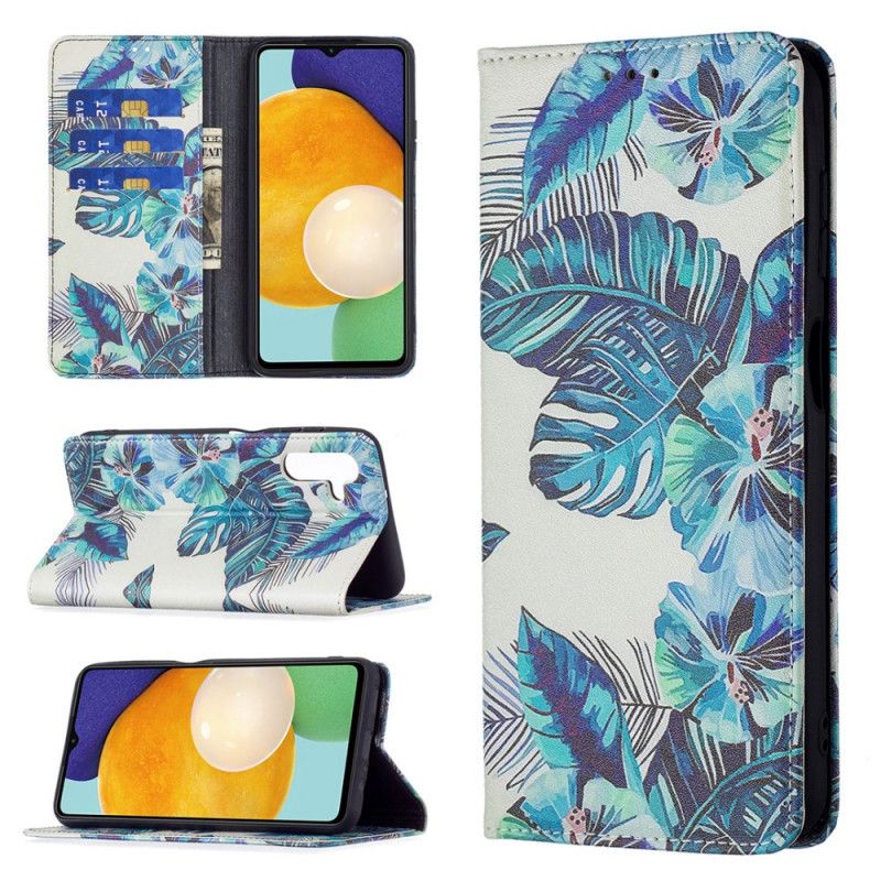 Flip Cover Samsung Galaxy A13 5G Feuilles