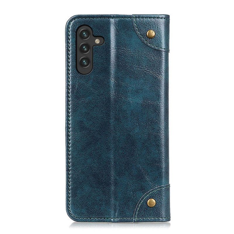 Flip Cover Samsung Galaxy A13 5G Version Rivets Vintage