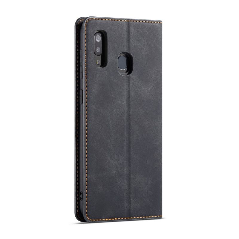 Flip Cover Samsung Galaxy A20e Effet Cuir Forwenw