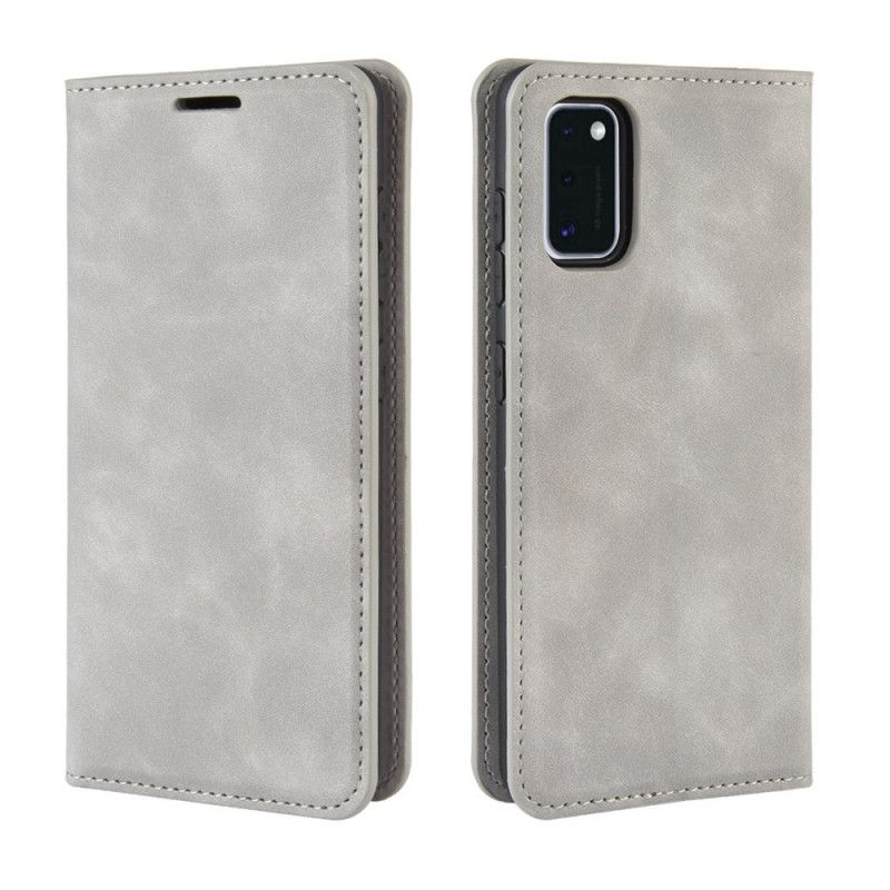 Flip Cover Samsung Galaxy A41 Effet Cuir Douceur